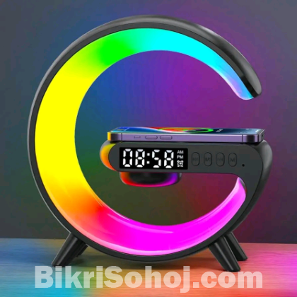 Smart Table Lamp with Wireless Charger, smart clock